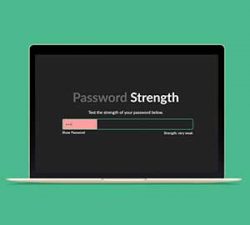 بررسی امنیت رمز عبور با jQuery
