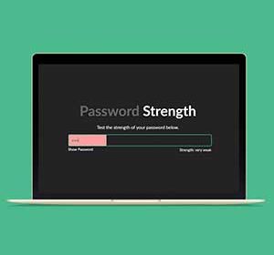بررسی امنیت رمز عبور با jQuery