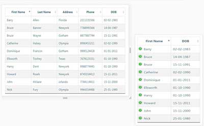 ساخت DataTables ریسپانسیو